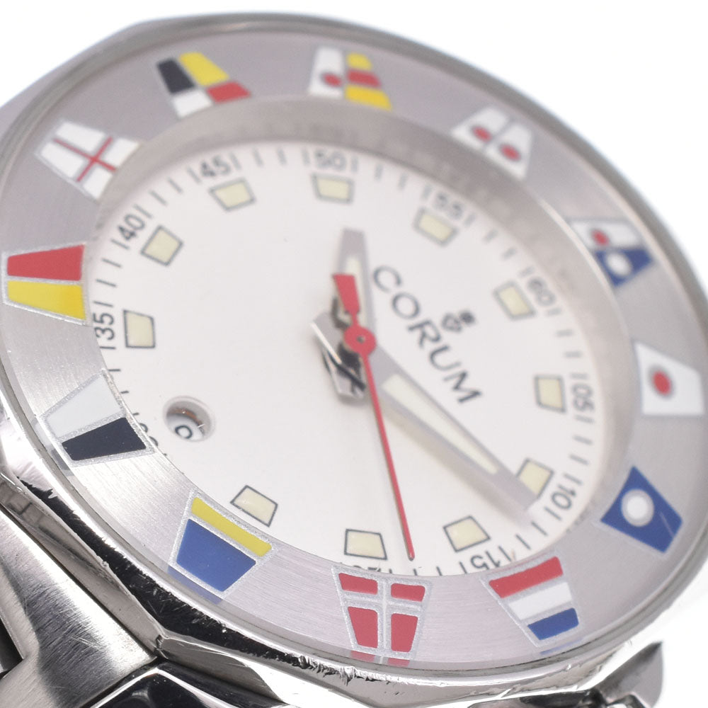 CORUM Admirals cup 039.430.20 Date Silver Dial Quartz Ladies
 Watch M#150782