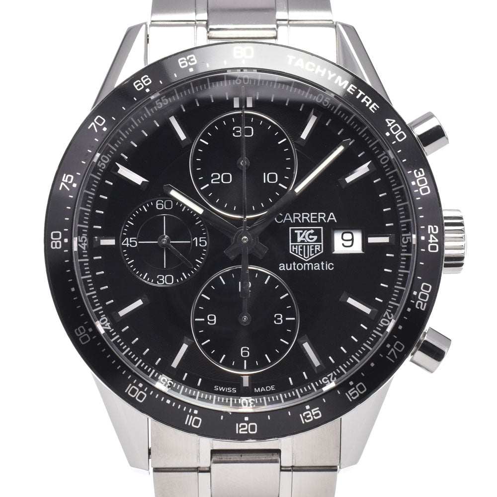 with paper TAG HEUER Carrera CV201E.BA0786 Chronograph Date black Dial Automatic Men's
 Watch M#150785