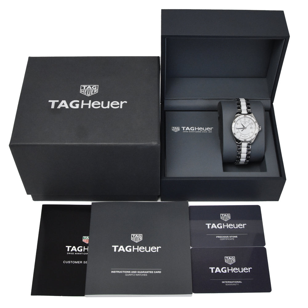 with paper TAG HEUER Formula 1 WBJ141AD.BA0974 11P Diamond white Dial Quartz Ladies
 Watch M#150787