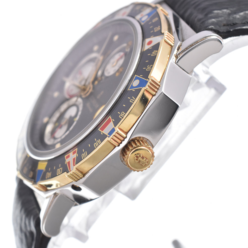 CORUM Admiral's Cup Male 277.831.21 V585 Stainless Steel/YG black Dial Automatic Men's
 Watch M#150788