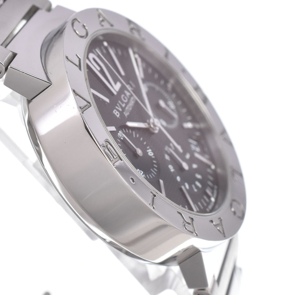 with paper BVLGARI Bvlgari Bvlgari BB38SSCH Chronograph black Dial Automatic Men's
 Watch M#150797