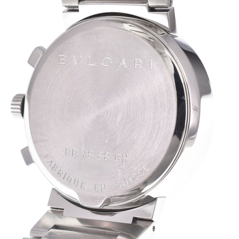 with paper BVLGARI Bvlgari Bvlgari BB38SSCH Chronograph black Dial Automatic Men's
 Watch M#150797