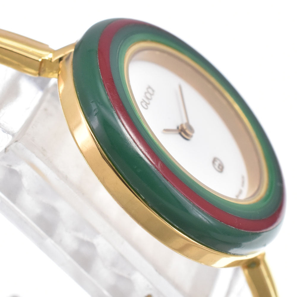GUCCI Change bezel 11/12 white Dial Quartz Ladies
 Watch M#150799