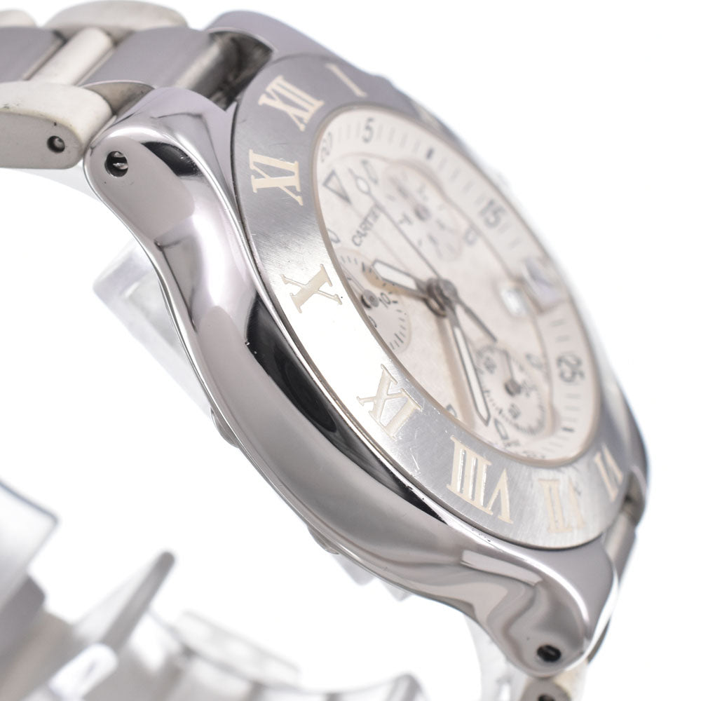 CARTIER Must21 CHRONOSCAPH W10184U2 Chronograph Date white Dial Quartz Men's
 Watch M#150802