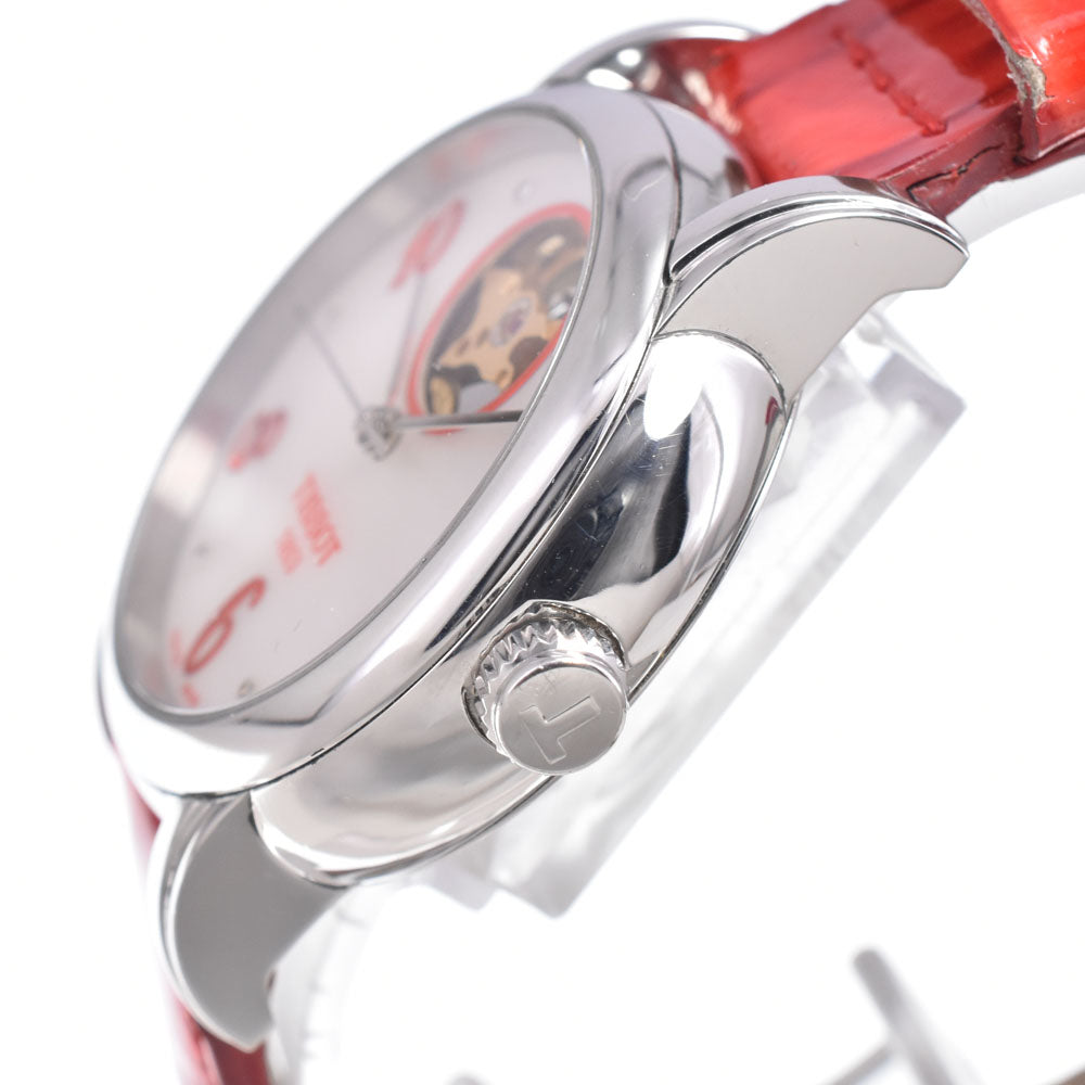 TISSOT Lady heart T050207 see-through back White shell Dial Automatic Ladies
 Watch L#150804