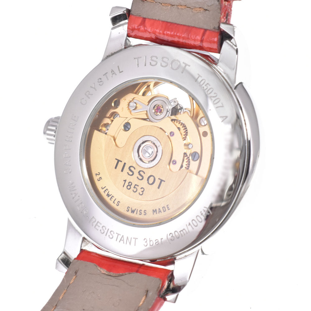 TISSOT Lady heart T050207 see-through back White shell Dial Automatic Ladies
 Watch L#150804