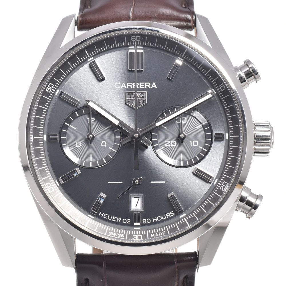 TAG HEUER Carrera CBN2012-0 Chronograph see-through back gray Dial Automatic Men's
 Watch L#150808