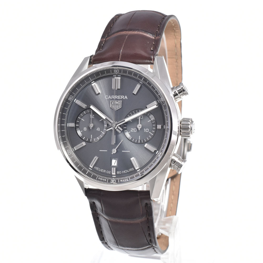 TAG HEUER Carrera CBN2012-0 Chronograph see-through back gray Dial Automatic Men's
 Watch L#150808