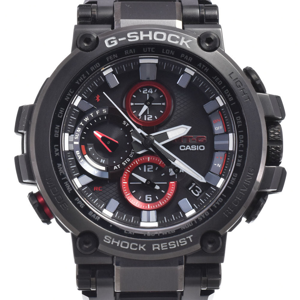 with paper CASIO G-SHOCK MT-G MTG-B1000B-1AJF black Dial Radio Sync Solar Men's
 Watch M#150816