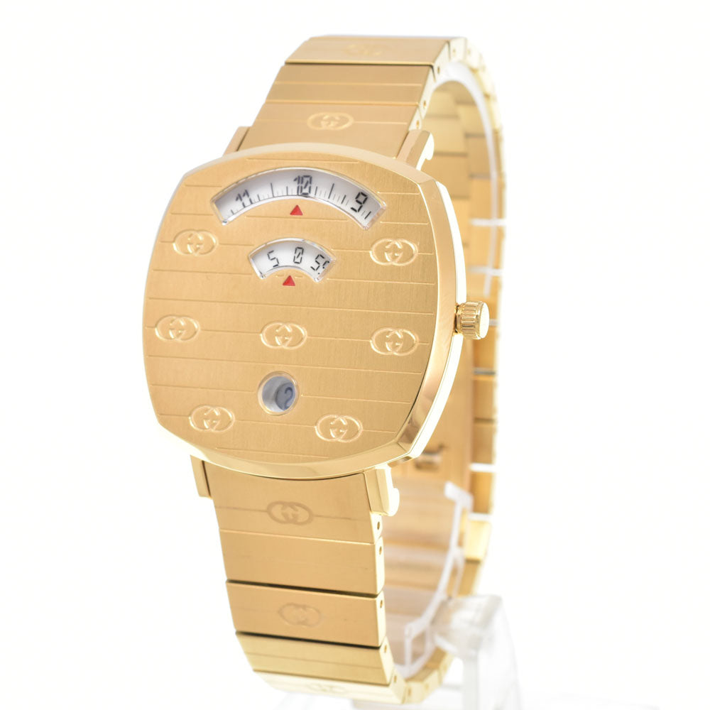 GUCCI grip YA157403 Date white Dial Quartz Unisex
 Watch K#150822