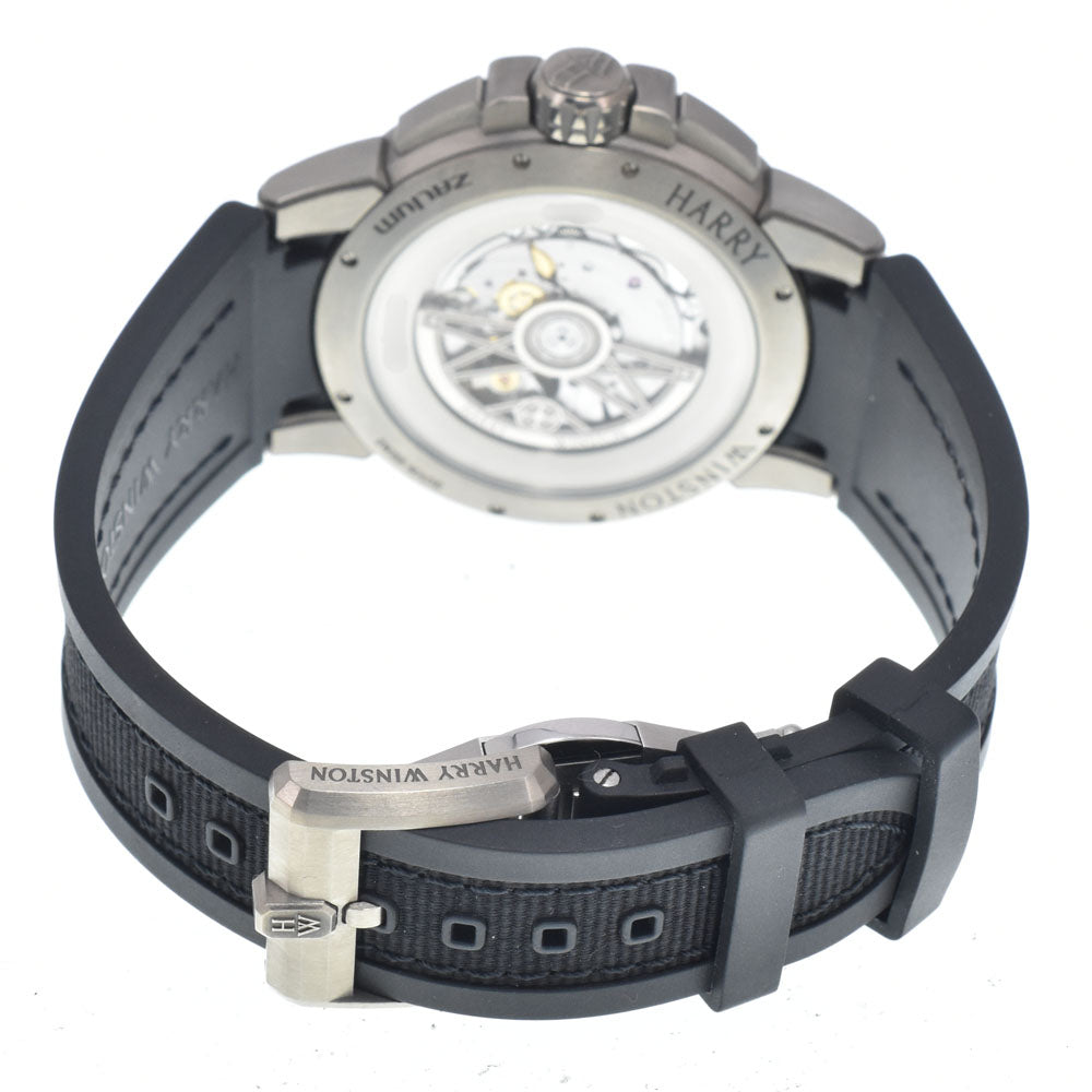 with paper HARRY WINSTON Ocean Project OCEAMP42ZZ001 Blue / skeleton Dial Automatic Men's
 Watch L#150825