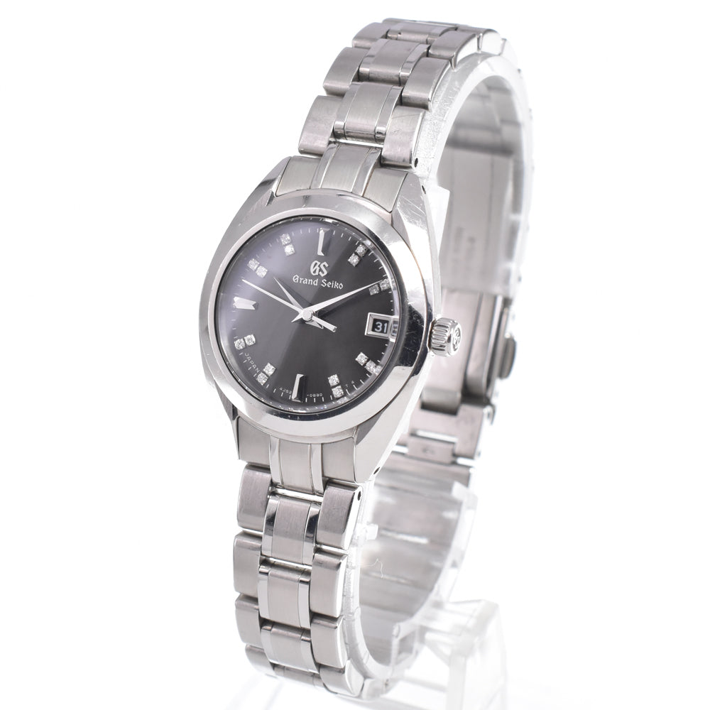 with paper SEIKO Grand Seiko STGF373/4J52-0AC0 16P diamond black Dial Quartz Ladies
 Watch K#150826