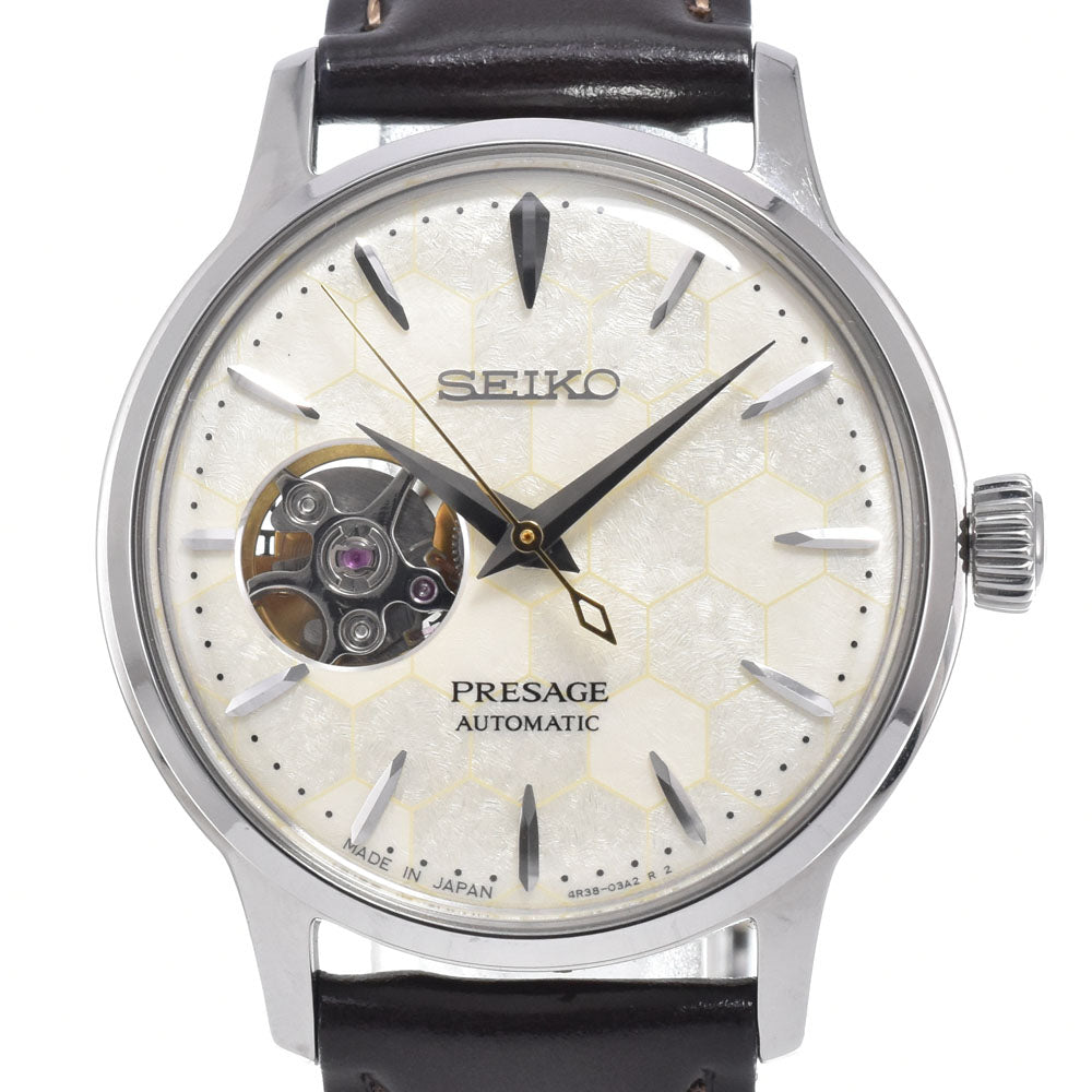 SEIKO Presage Cocktail Time STAR BAR SRRY039/4R38-01Z0 Honeycomb - Limited edition of 3,000 bottles worldwide Ivory Dial Automatic Ladies
 Watch K#150830