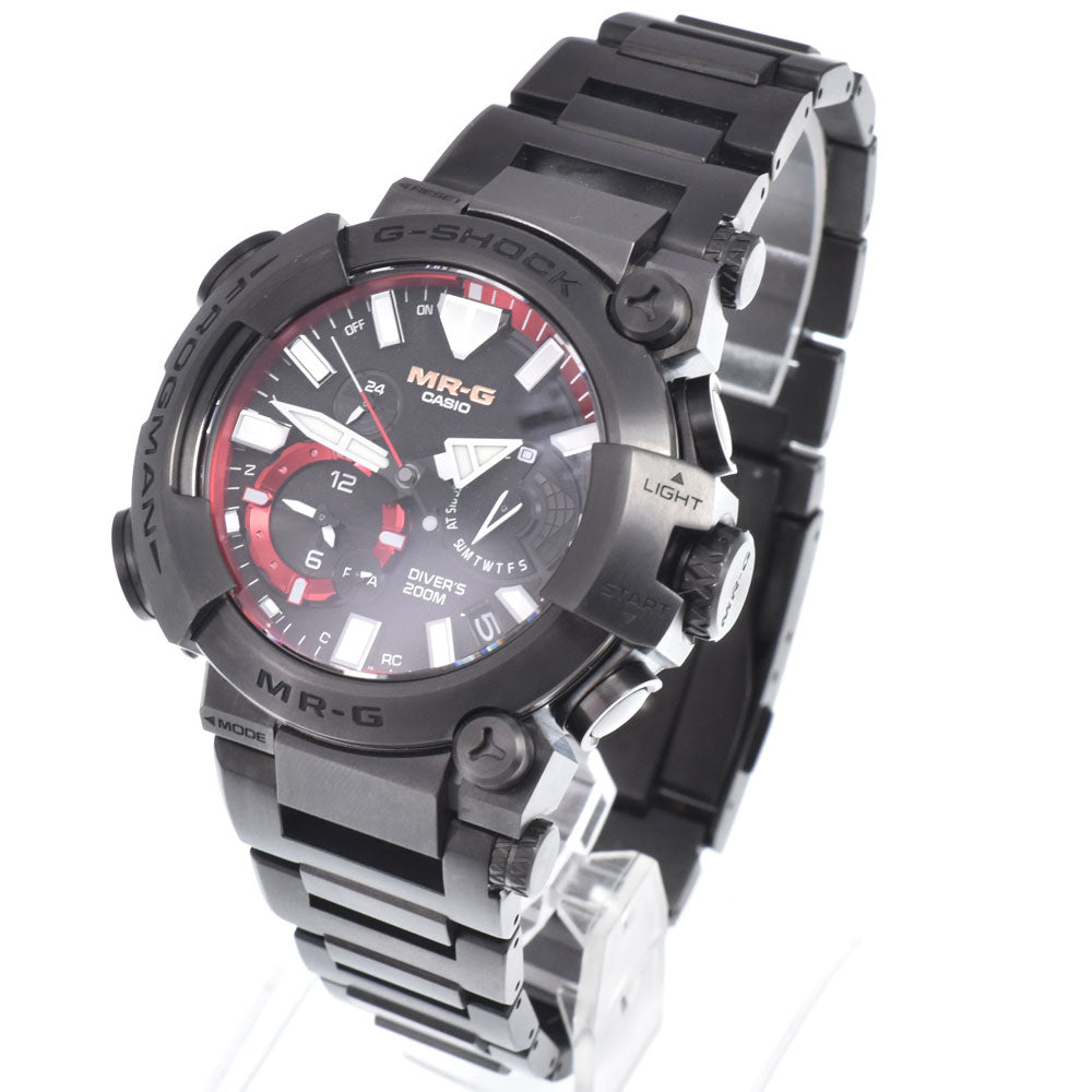 with paper CASIO G-SHOCK MR-G Frogman MRG-BF1000B-1AJR black Dial Radio Sync Solar Men's
 Watch M#150832