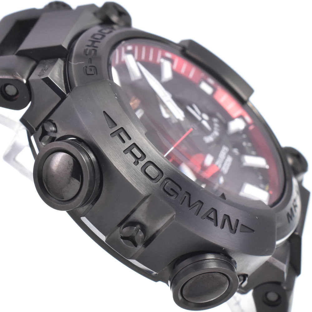 with paper CASIO G-SHOCK MR-G Frogman MRG-BF1000B-1AJR black Dial Radio Sync Solar Men's
 Watch M#150832