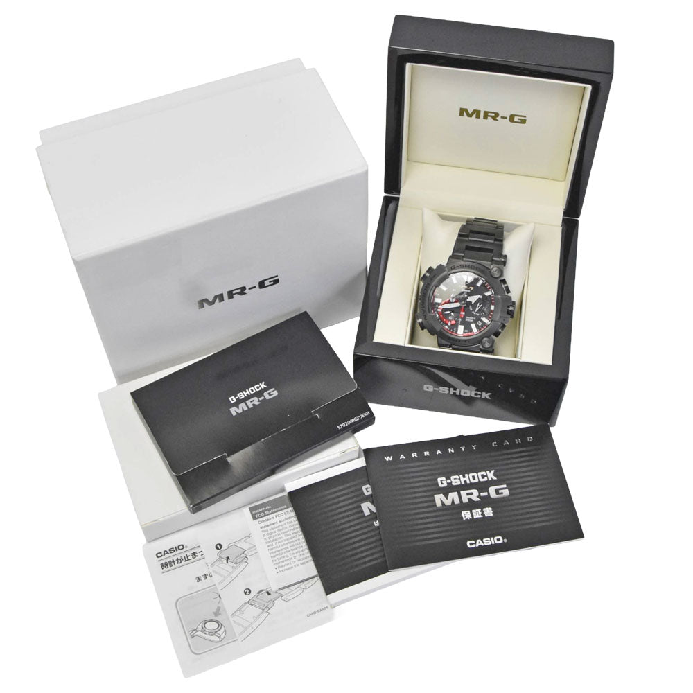 with paper CASIO G-SHOCK MR-G Frogman MRG-BF1000B-1AJR black Dial Radio Sync Solar Men's
 Watch M#150832