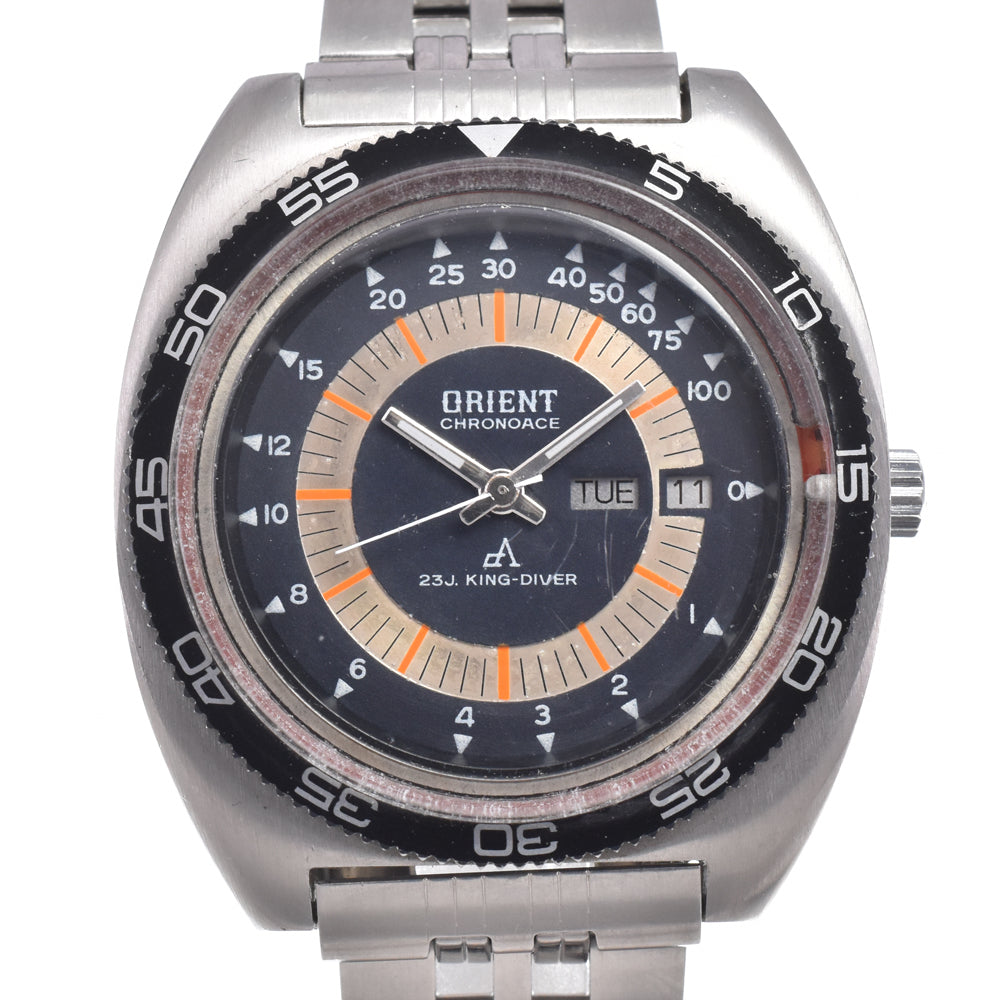 ORIENT Chrono Ace King Diver CB.429-16240 vintage black Dial Automatic Men's
 Watch N#150842