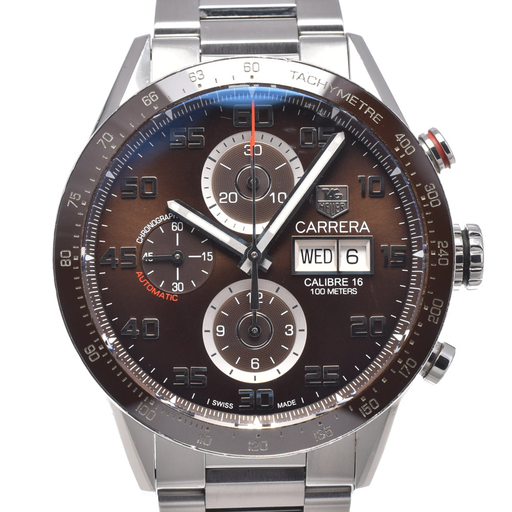 TAG HEUER Carrera Caliber 16 CV2A1S.BA0799 Chronograph Brown Dial Automatic Men's
 Watch N#150884