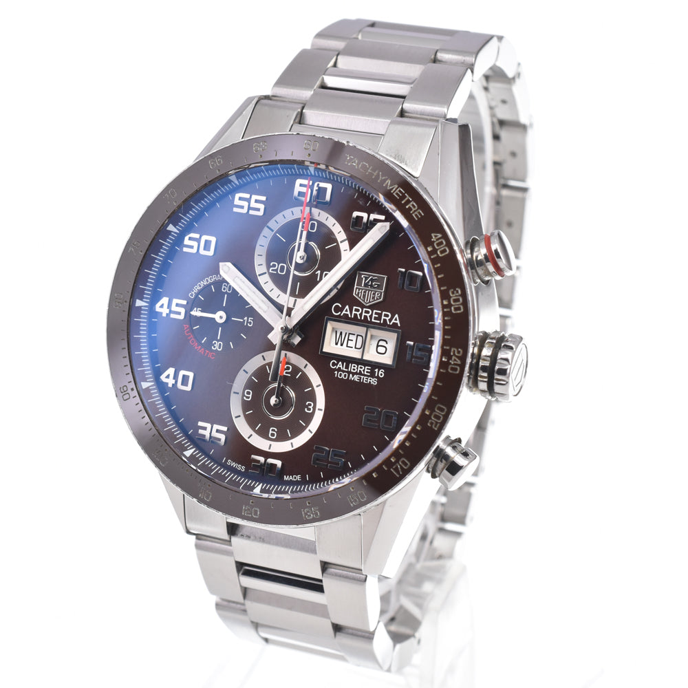 TAG HEUER Carrera Caliber 16 CV2A1S.BA0799 Chronograph Brown Dial Automatic Men's
 Watch N#150884