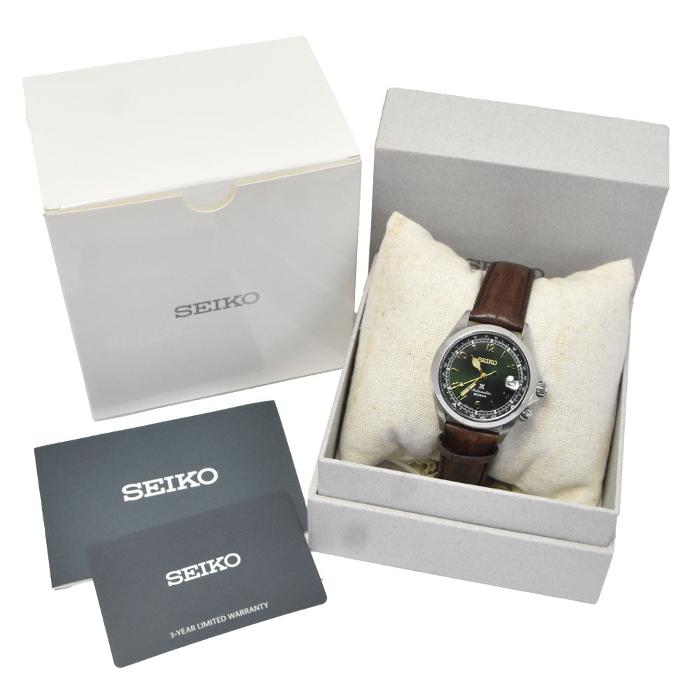 with paper SEIKO Prospex Alpinist SBDC091/6R35-00E0 Gree Dial Automatic Men's
 Watch L#150847