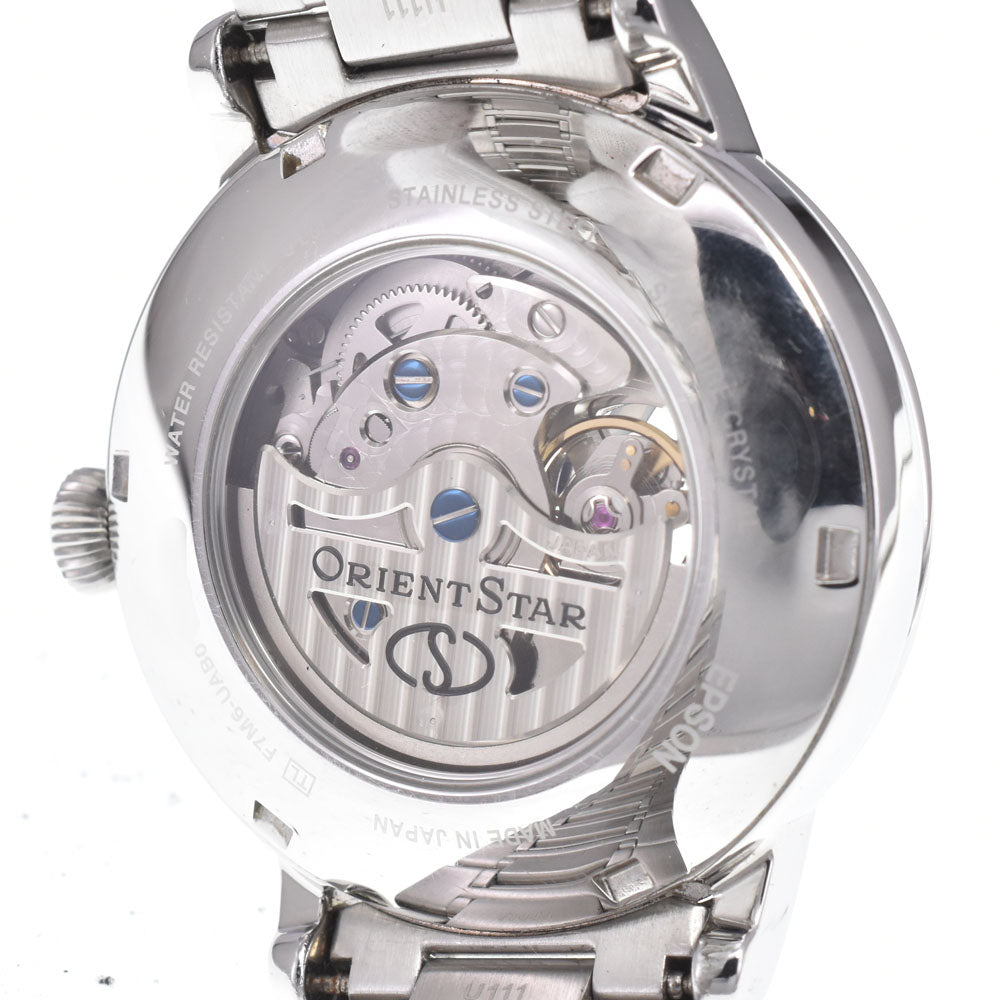 with paper ORIENT STAR Mechanical moon phase RK-AY0103L Power reserve see-through back blue Dial Automatic Men's
 Watch K#150850
