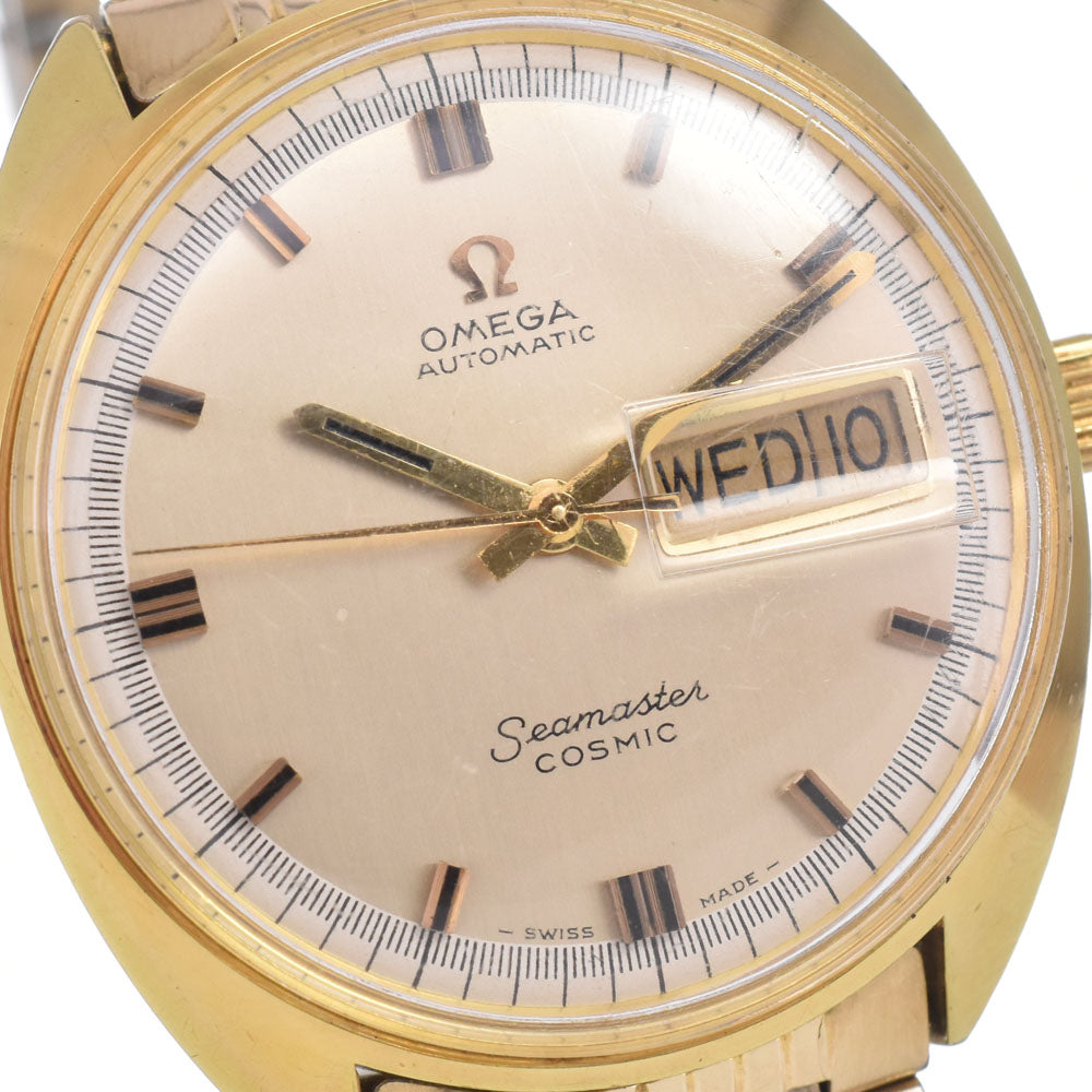 OMEGA Seamaster cosmic 166036-T00L107 vintage Day date gold Dial Automatic Men's
 Watch M#150854