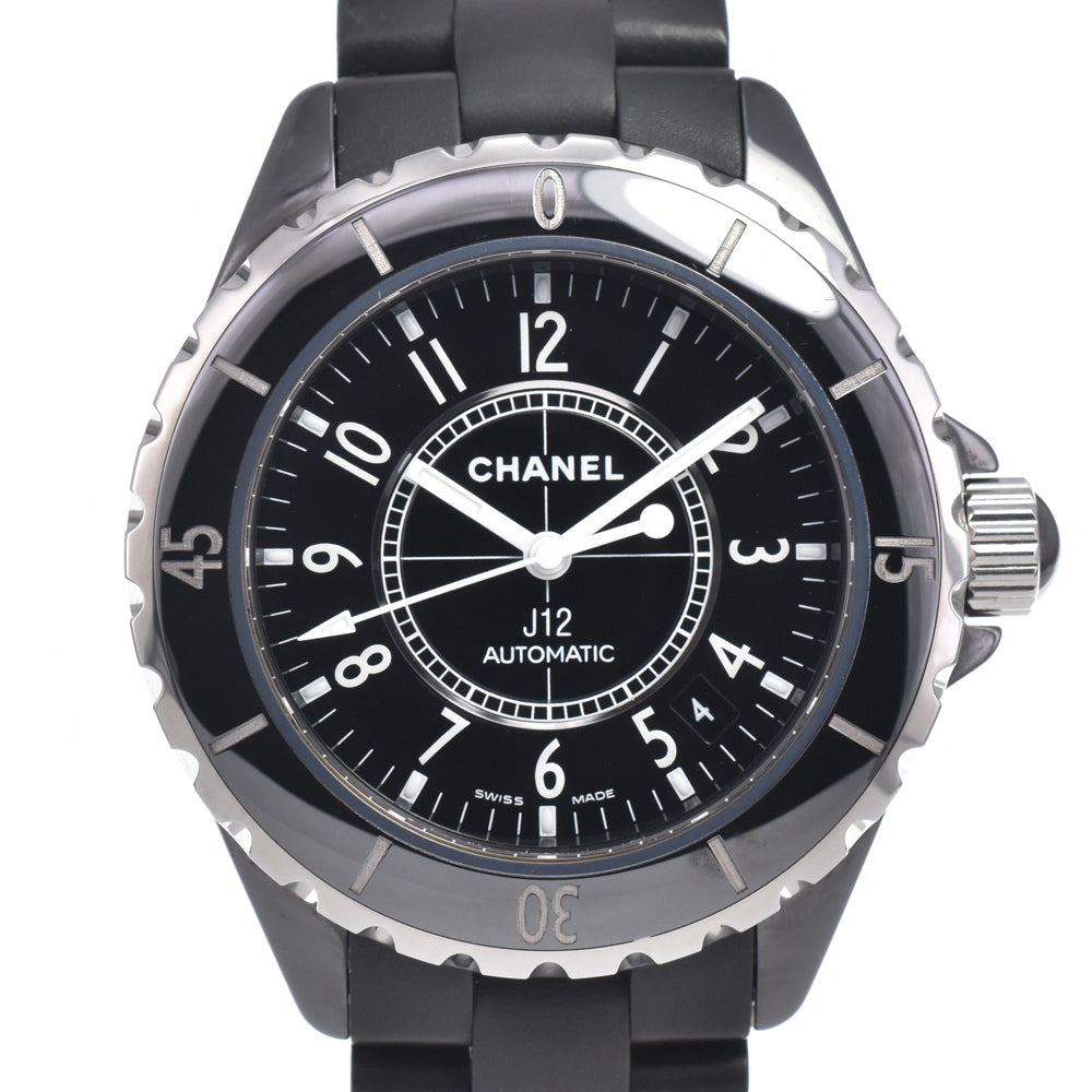 with paper CHANEL J12 date H0684 black Dial Automatic Men's
 Watch L#150859