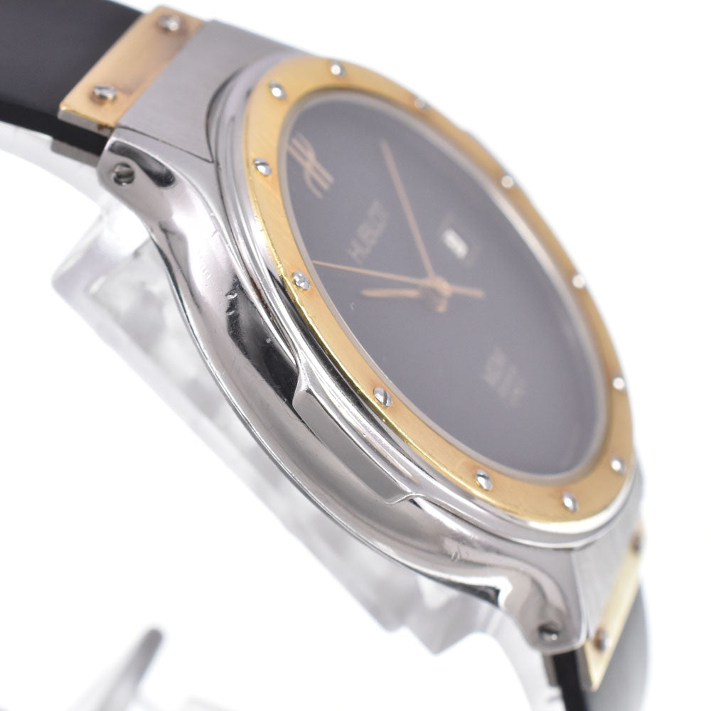 HUBLOT MDM Classic 1391.2 Stainless Steel/K18 black Dial Quartz Ladies
 Watch M#150861