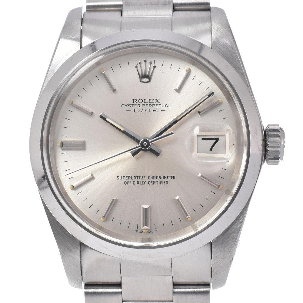 ROLEX Oyster perpetual date 1500 vintage Date Cal.1570 Silver Dial Automatic Men's
 Watch M#150862