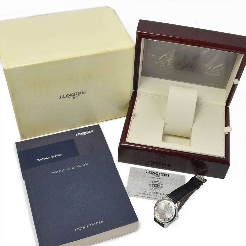LONGINES Conquest Heritage L1.611.4.70.4 Silver Dial Automatic Men's
 Watch K#150864
