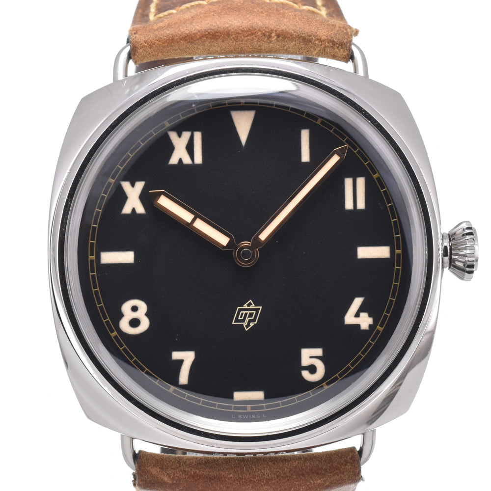 with paper PANERAI Radio meal PAM00424 black Dial Hand Winding Men's
 Watch K#150866