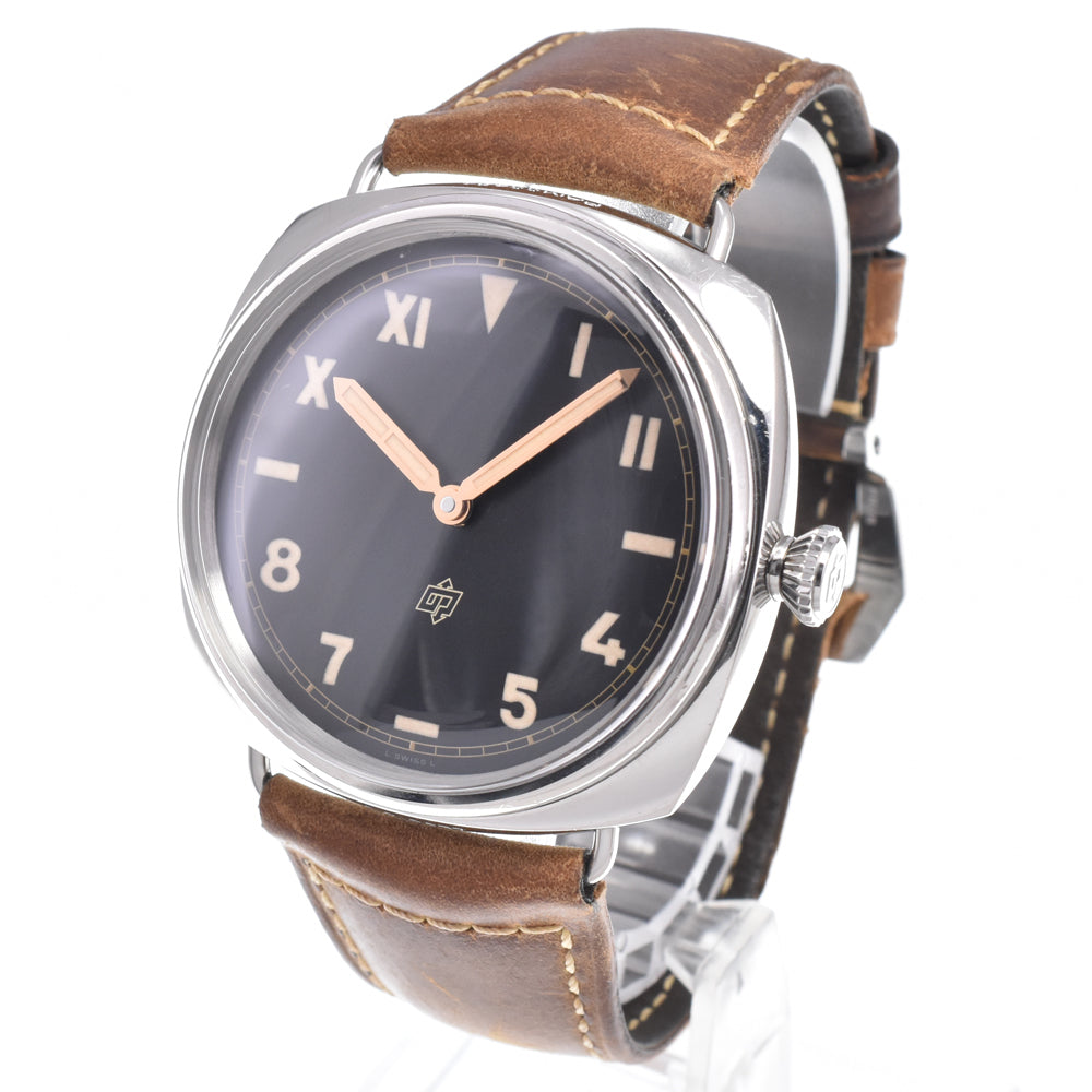 with paper PANERAI Radio meal PAM00424 black Dial Hand Winding Men's
 Watch K#150866