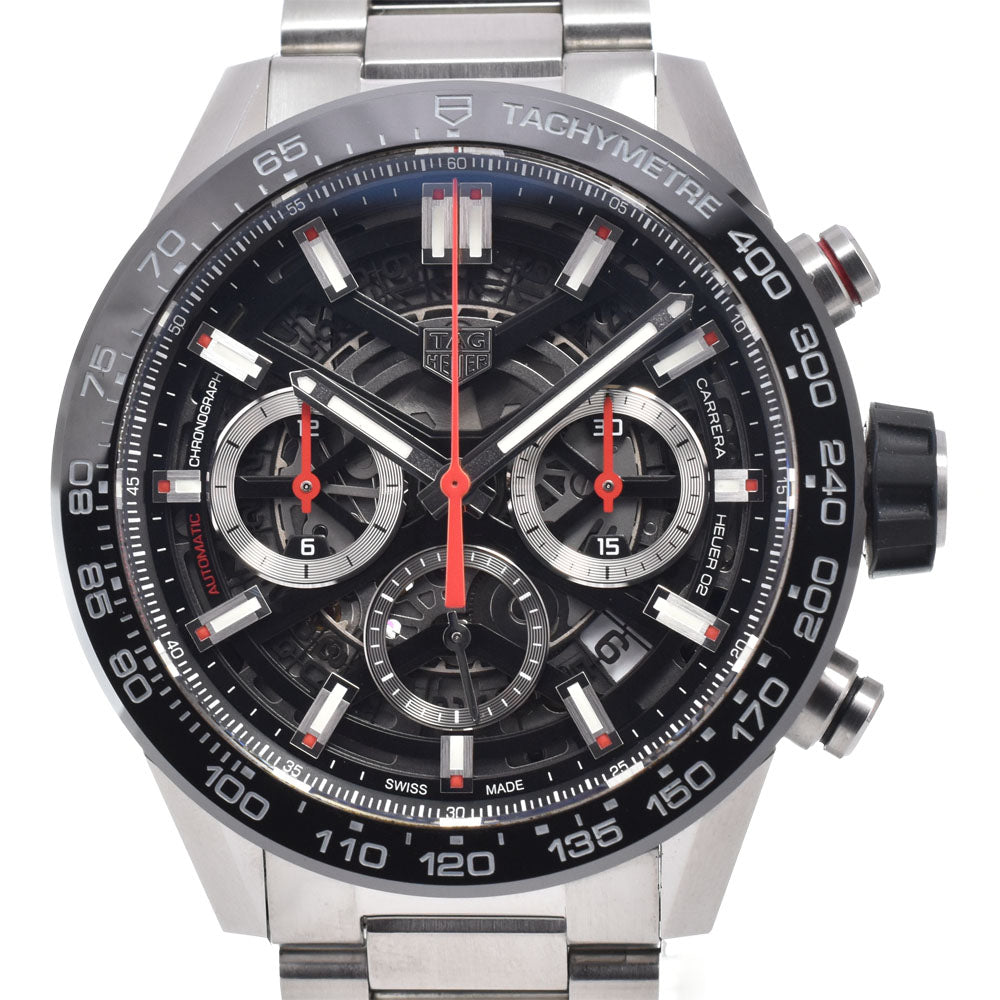 with paper TAG HEUER Carrera Caliber Heuer 02 CBG2010.BA0662 Black Skeleton Dial Automatic Men's
 Watch O#150867