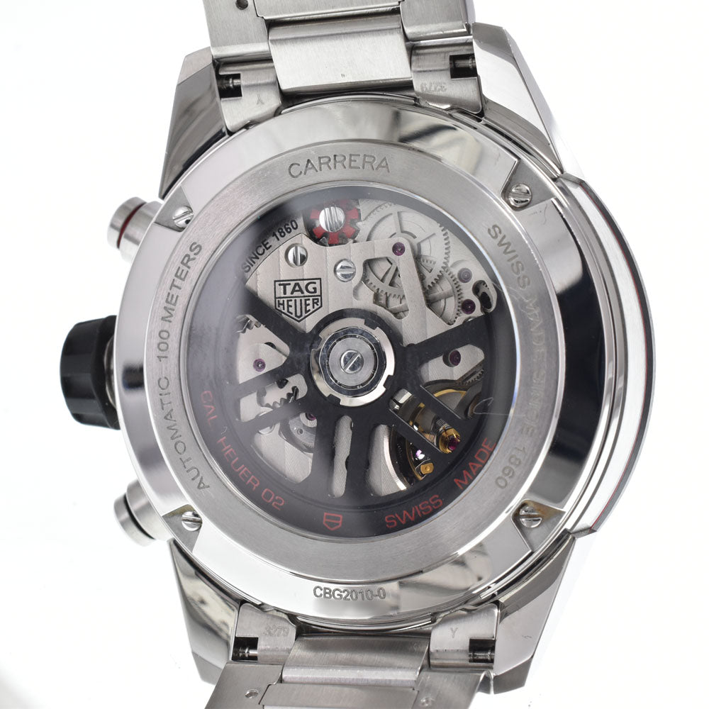 with paper TAG HEUER Carrera Caliber Heuer 02 CBG2010.BA0662 Black Skeleton Dial Automatic Men's
 Watch O#150867