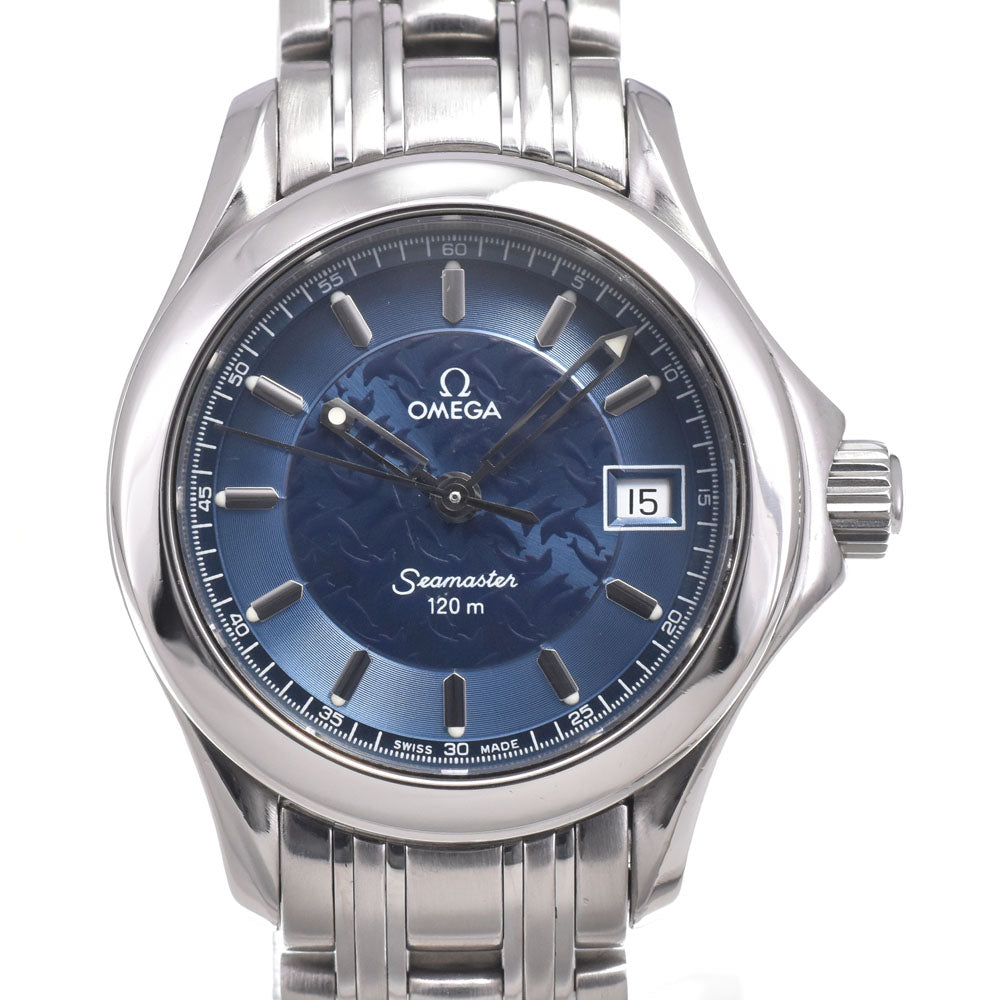 with paper OMEGA Seamaster 120M Jacques Mayol 2586.80 2002 only blue Dial Quartz Ladies
 Watch M#150868