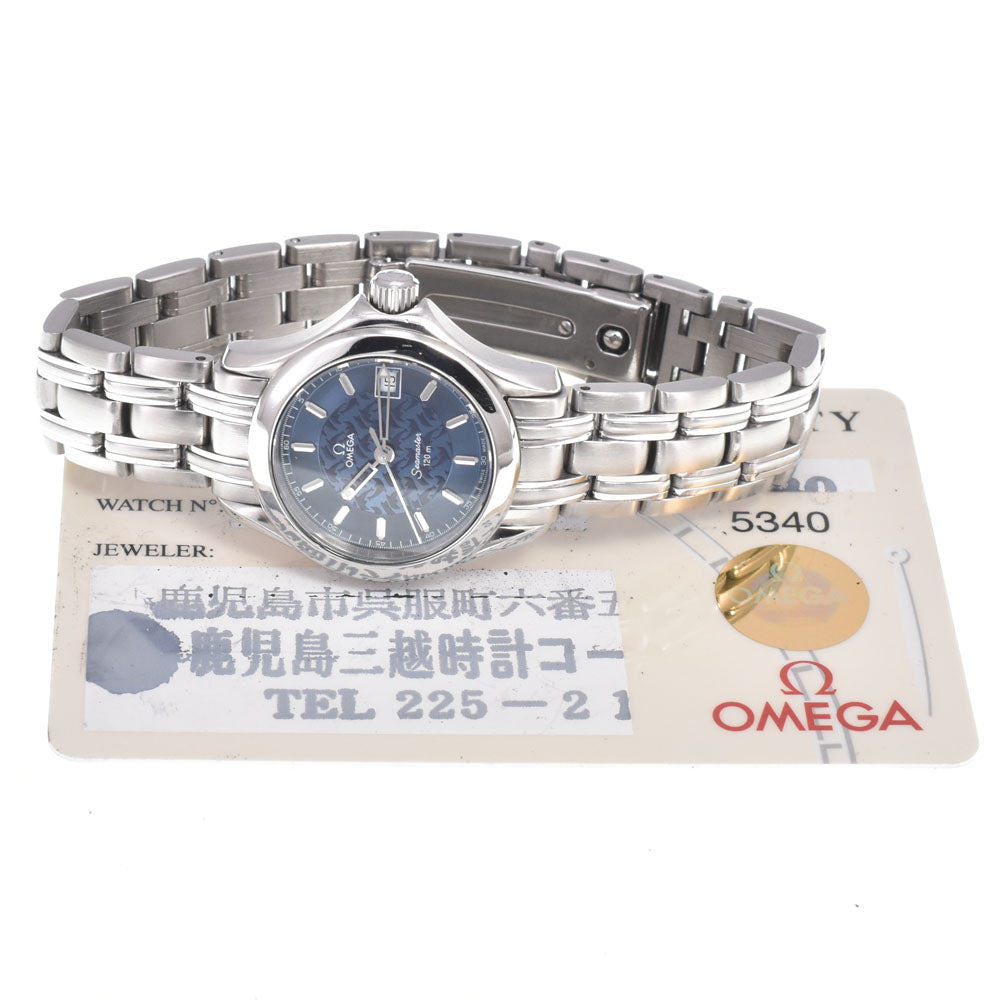 with paper OMEGA Seamaster 120M Jacques Mayol 2586.80 2002 only blue Dial Quartz Ladies
 Watch M#150868