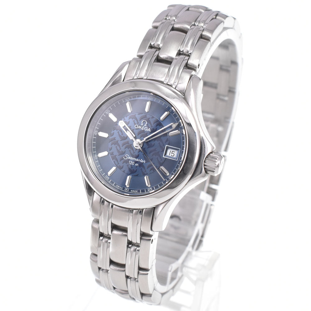 with paper OMEGA Seamaster 120M Jacques Mayol 2586.80 2002 only blue Dial Quartz Ladies
 Watch M#150868