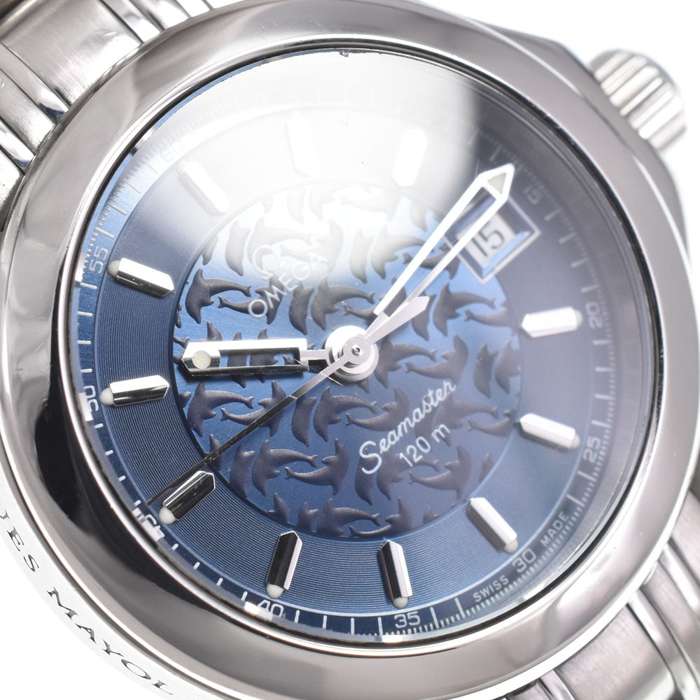with paper OMEGA Seamaster 120M Jacques Mayol 2586.80 2002 only blue Dial Quartz Ladies
 Watch M#150868