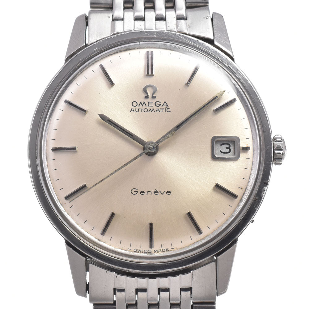 OMEGA Seamaster Geneva Ref.166.002 vintage Date Cal.565 Silver Dial Automatic Men's
 Watch M#150880
