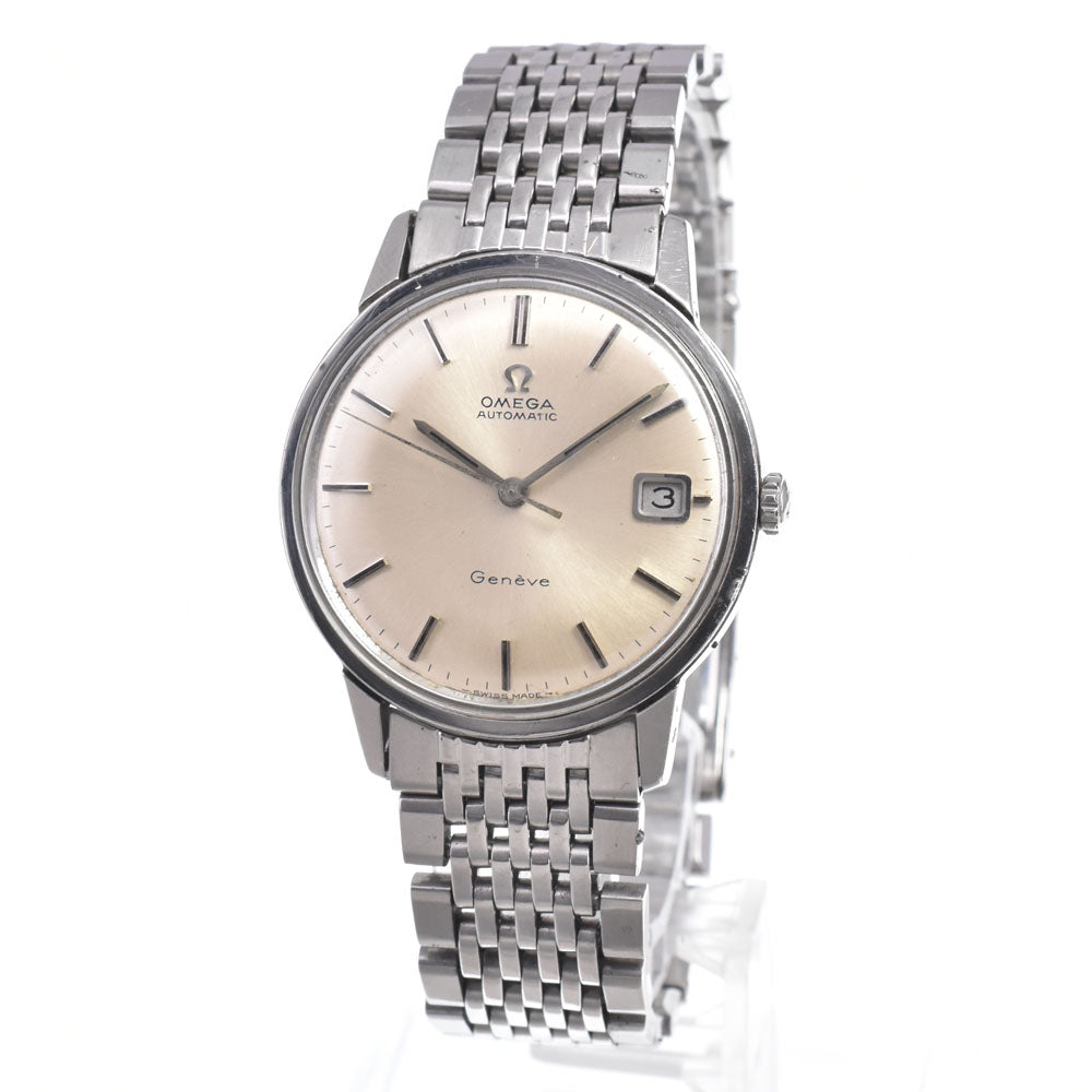 OMEGA Seamaster Geneva Ref.166.002 vintage Date Cal.565 Silver Dial Automatic Men's
 Watch M#150880