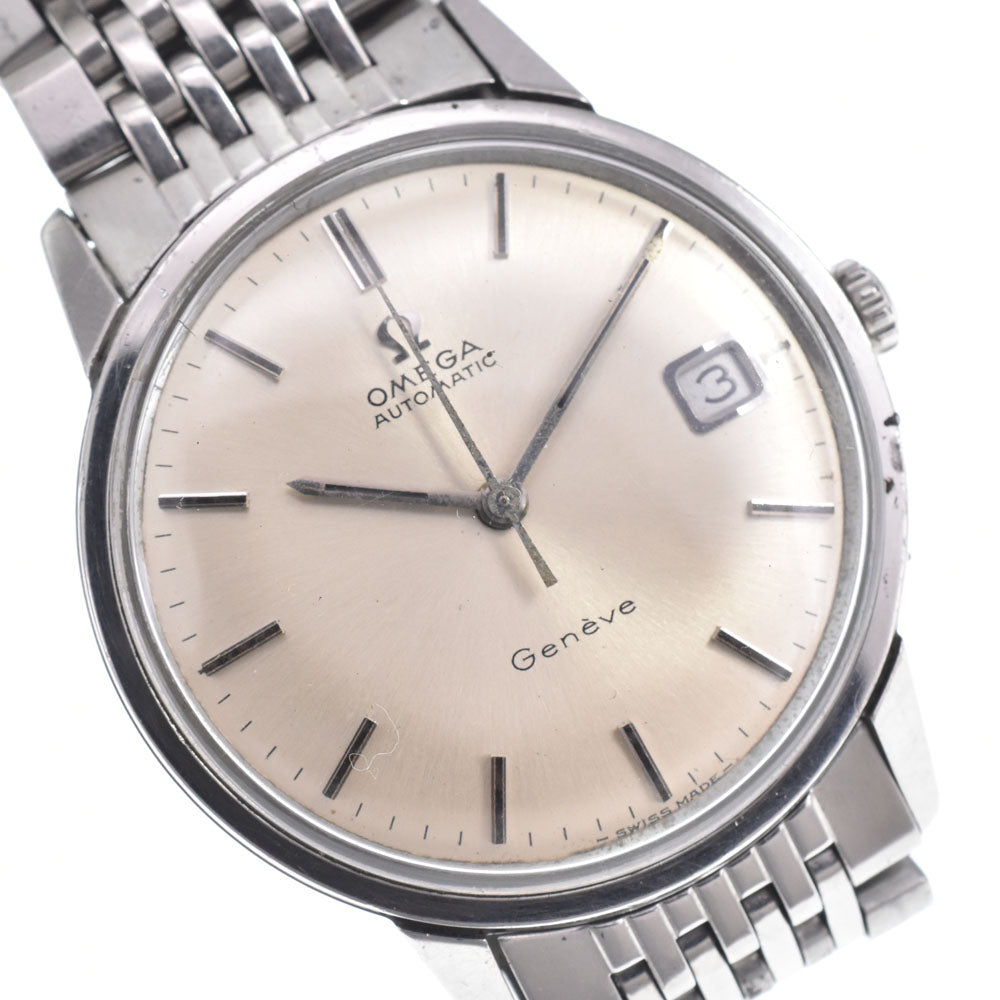 OMEGA Seamaster Geneva Ref.166.002 vintage Date Cal.565 Silver Dial Automatic Men's
 Watch M#150880