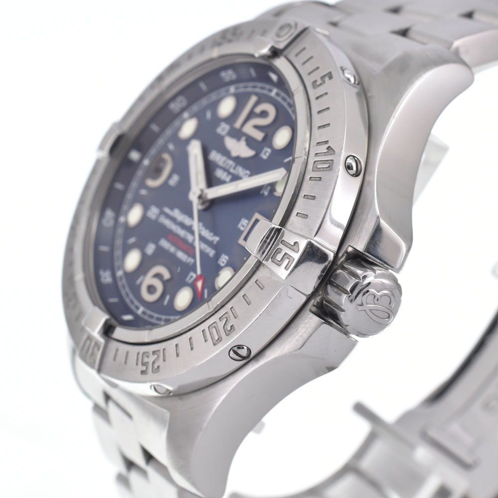 BREITLING Super Ocean Steel Fish A17390 blue Dial Automatic Men's
 Watch L#150889