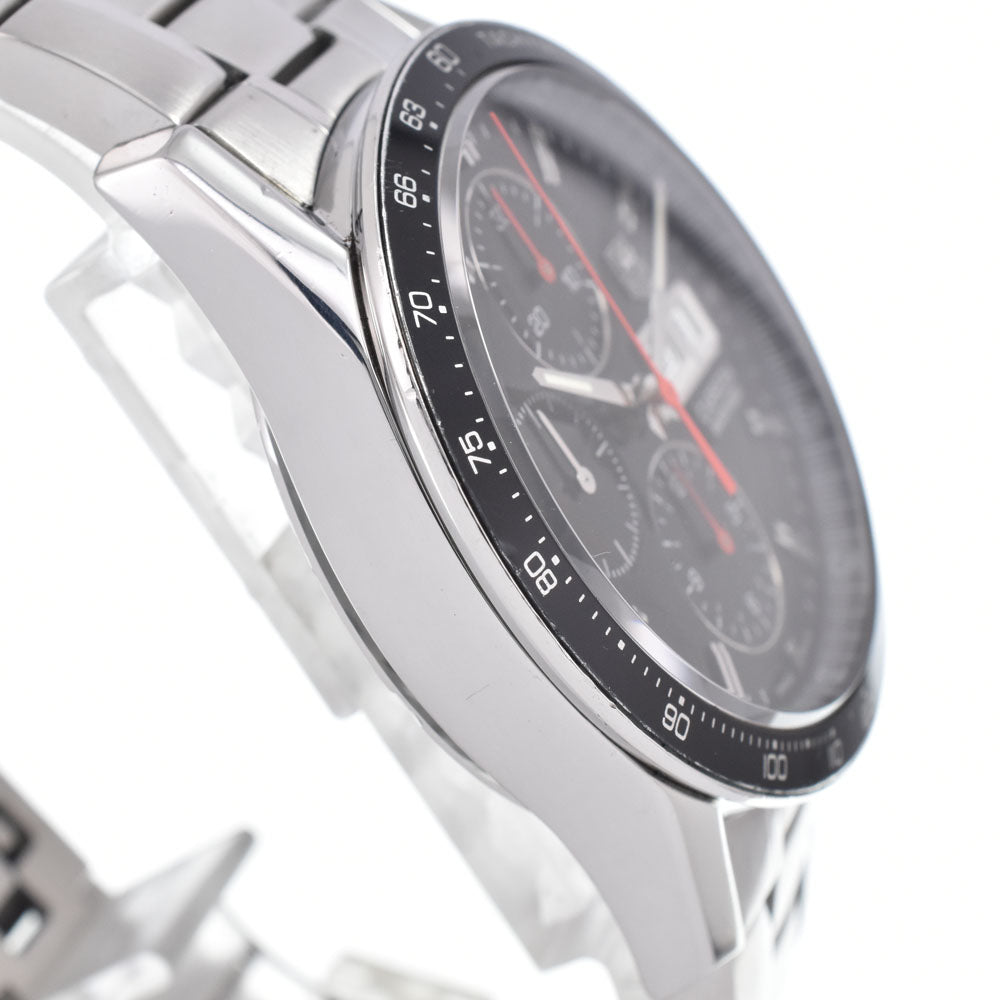 with paper TAG HEUER Carrera CV201AH.BA0725 Chronograph day date black Dial Automatic Men's
 Watch M#150890