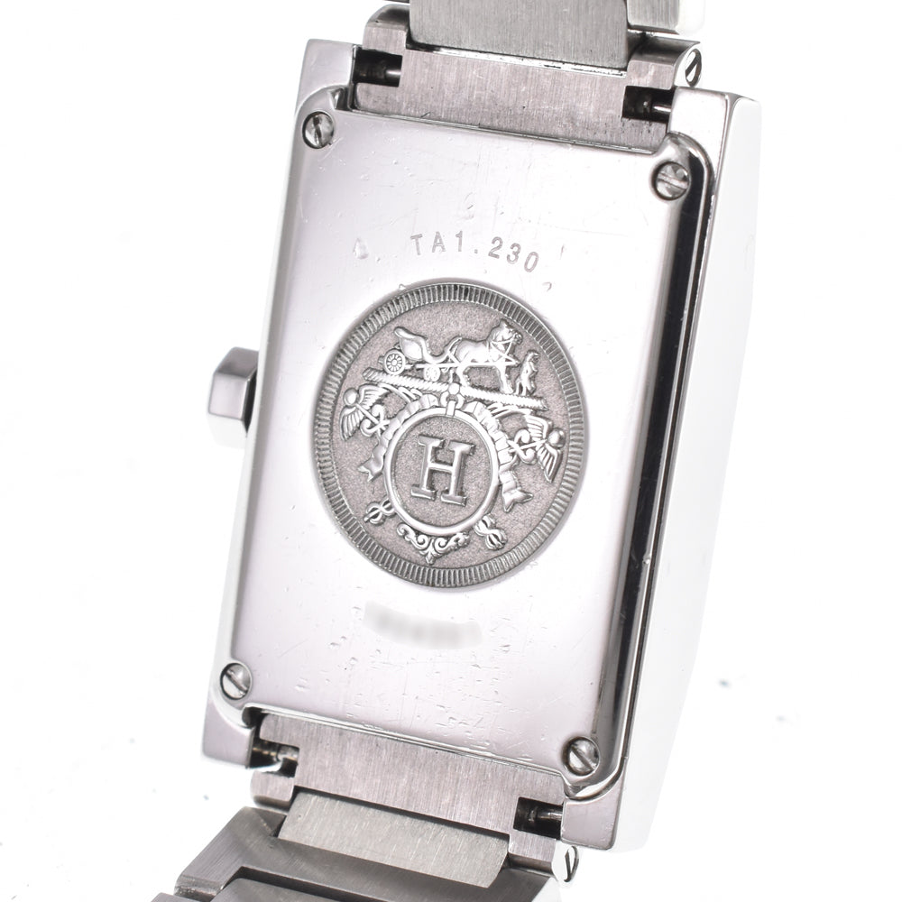 HERMES tandem TA1.230 Diamond Bezel Silver Dial Quartz Ladies
 Watch O#150892