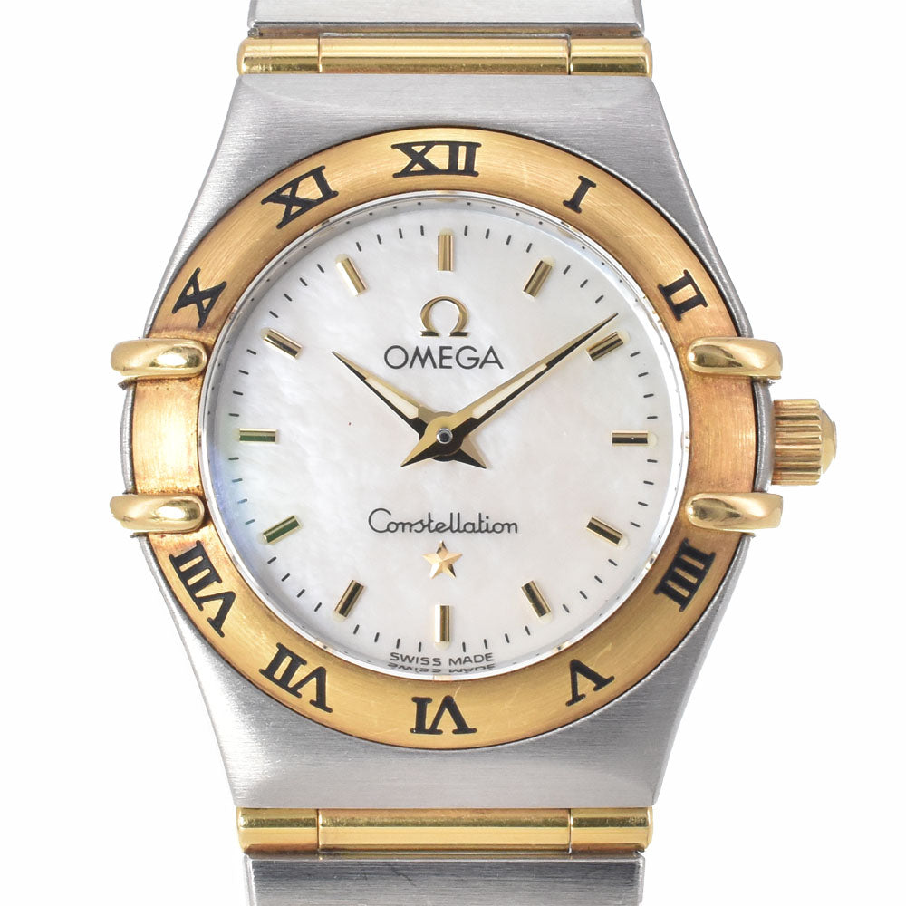 with paper OMEGA Constellation Mini 1262.70 Stainless Steel/K18YG White shell Dial Quartz Ladies
 Watch L#150899