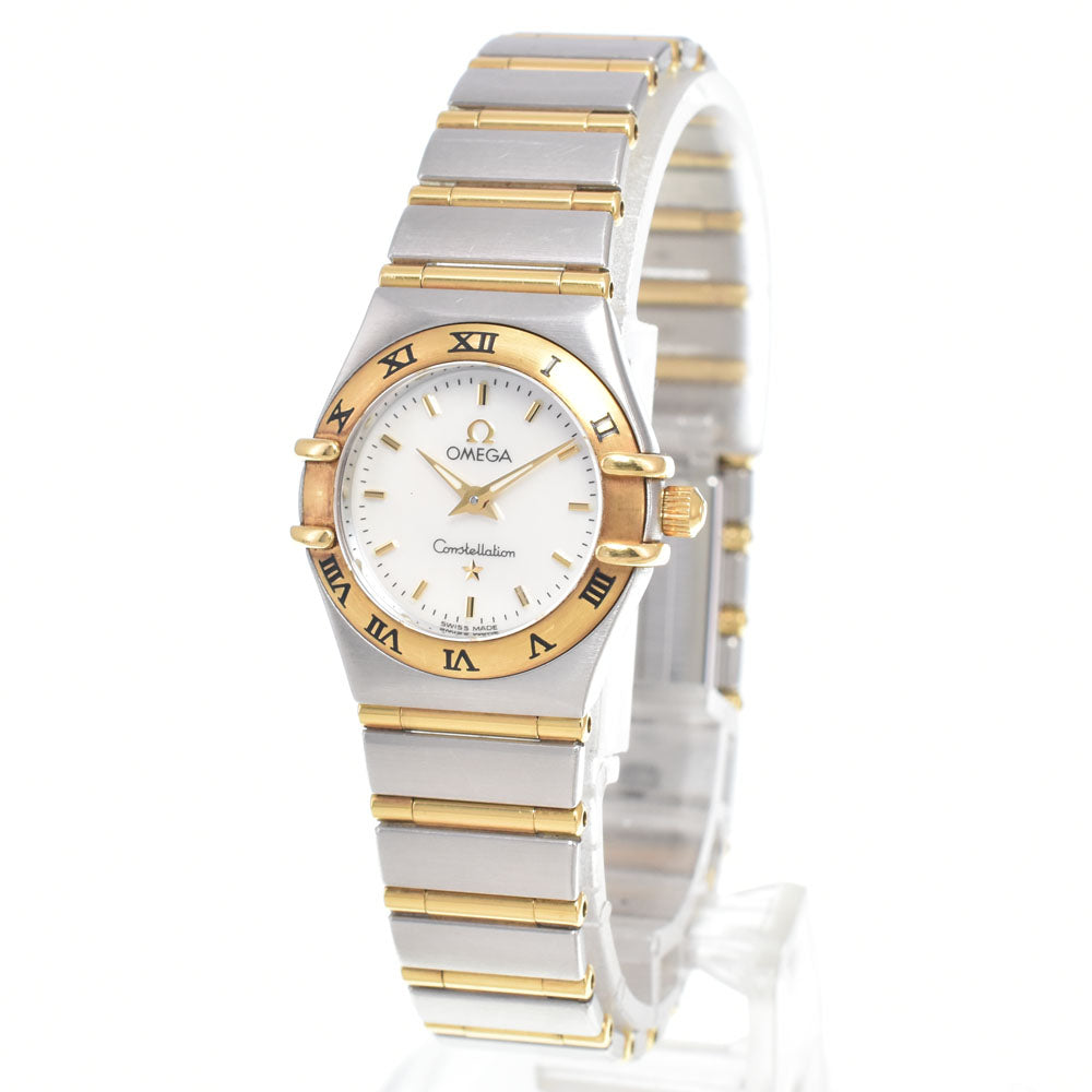 with paper OMEGA Constellation Mini 1262.70 Stainless Steel/K18YG White shell Dial Quartz Ladies
 Watch L#150899