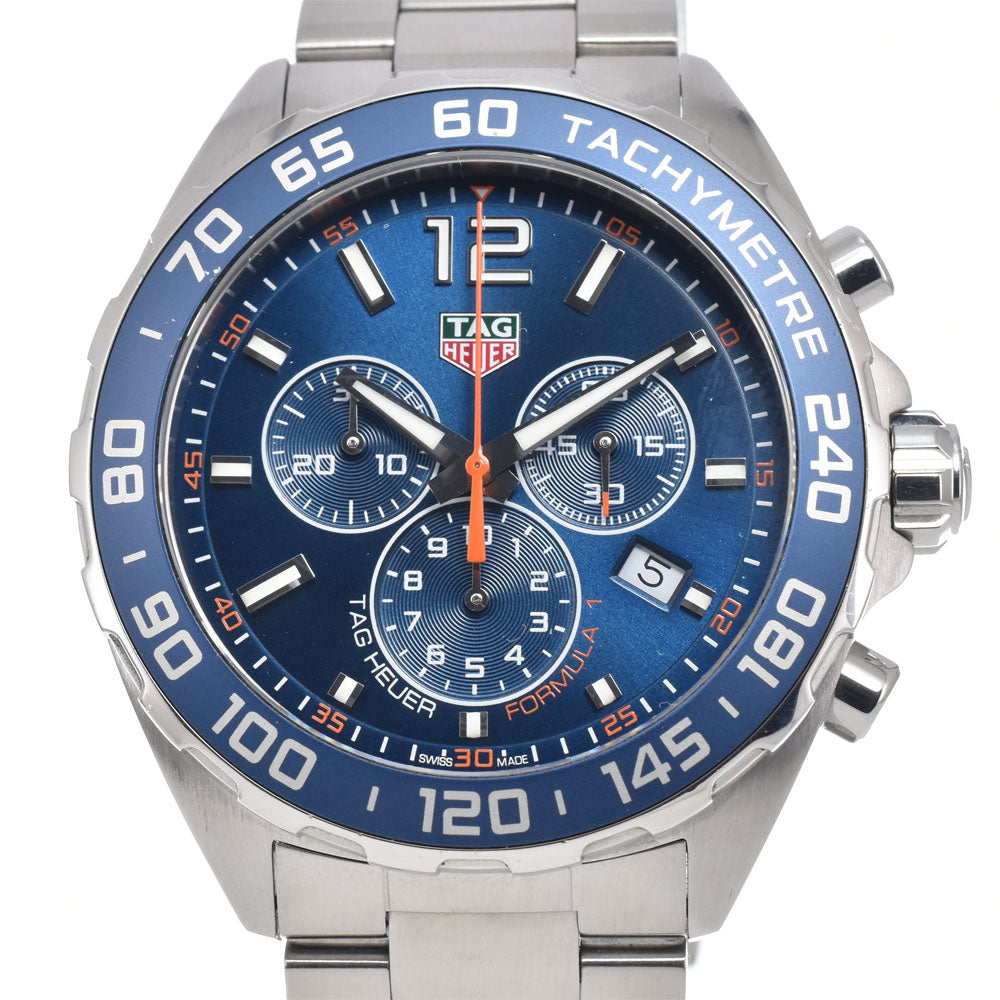 with paper TAG HEUER Formula 1 CAZ1014.BA0842 Chronograph Date blue Dial Quartz Men's
 Watch L#150901