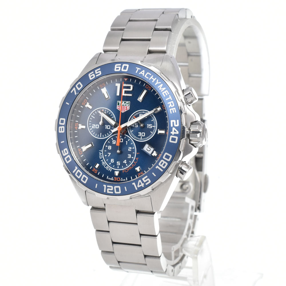 with paper TAG HEUER Formula 1 CAZ1014.BA0842 Chronograph Date blue Dial Quartz Men's
 Watch L#150901
