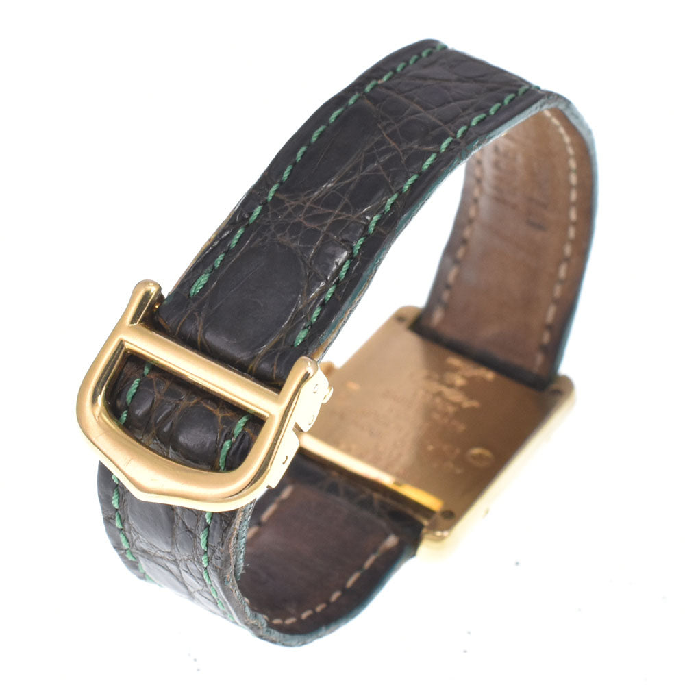 CARTIER Must tank Vermeille W1005554 SV925(Gold Plated) Silver Dial Quartz Ladies
 Watch K#150903