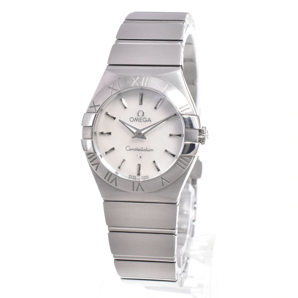 with paper OMEGA Constellation 123.10.27.60.05.001 White shell Dial Quartz Ladies
 Watch L#150916